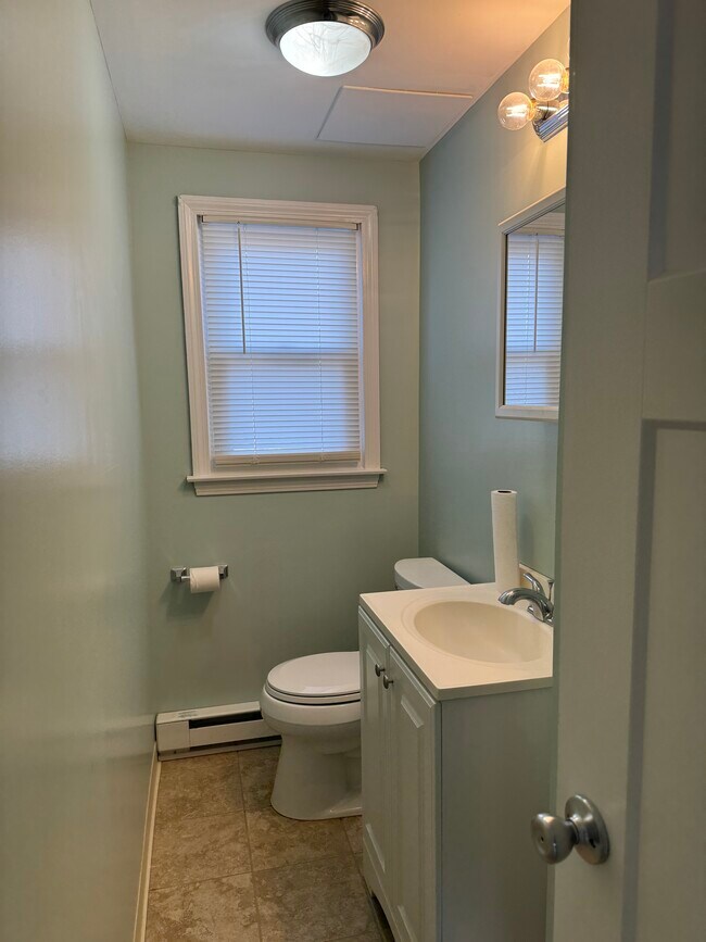 Half bath on first floor - 1 Adna Rd