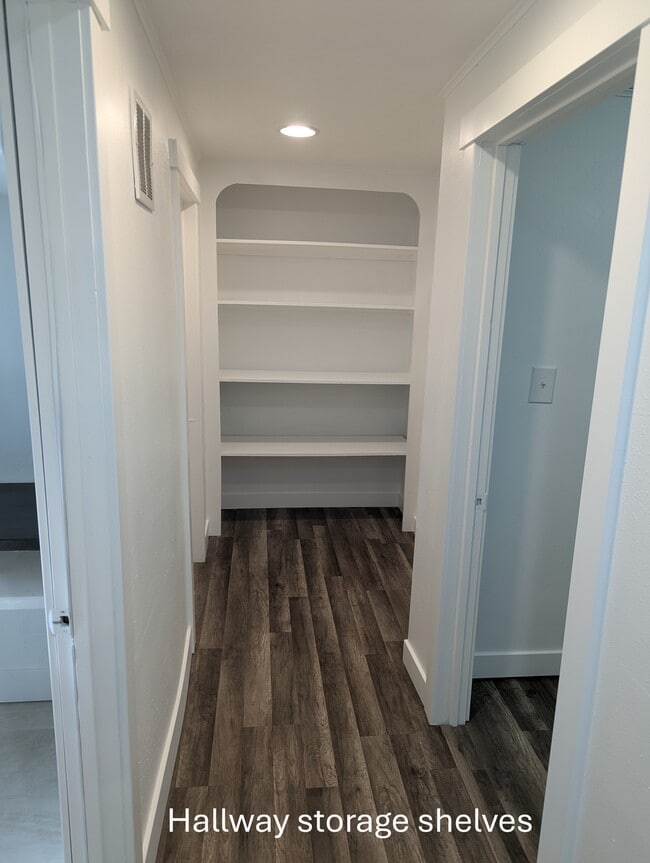 Shelves at the end of the hallway - 174 E Main St