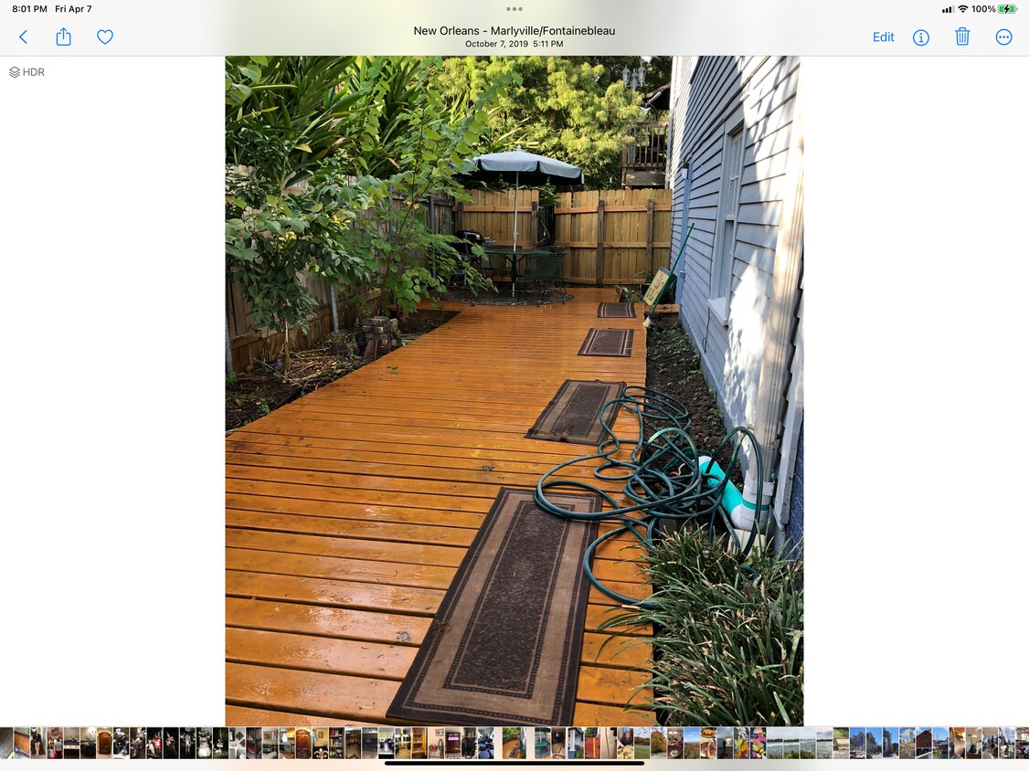 Huge private deck - 5819 S Galvez St