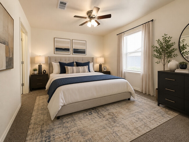 3 Bedroom Master Bedroom - Foster Heights Apartments