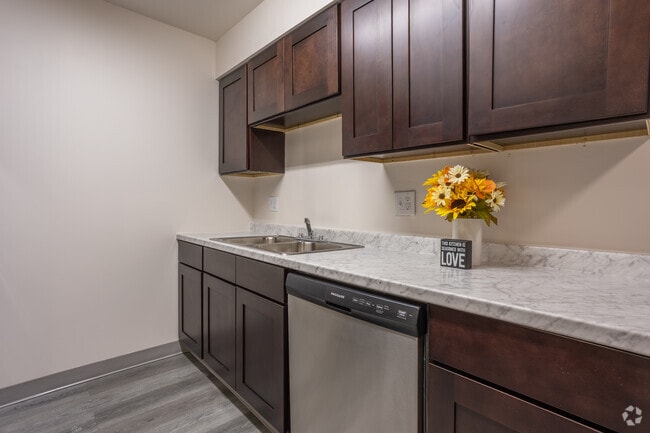 1 dormitorio, 1 baño - 690 pies cuadrados - Cocina - Arrowtree Apartments