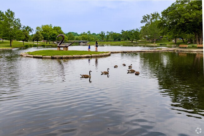 Ducks on the lake at Sar-Ko-Par Trails Park.