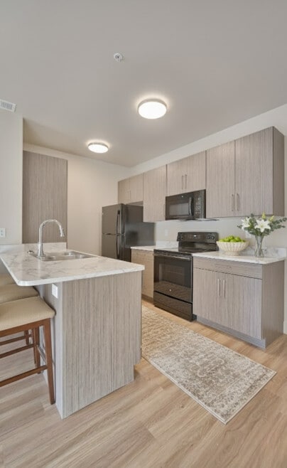 2BR, 1BA-920SF- Kitchen - The Residences at First Street