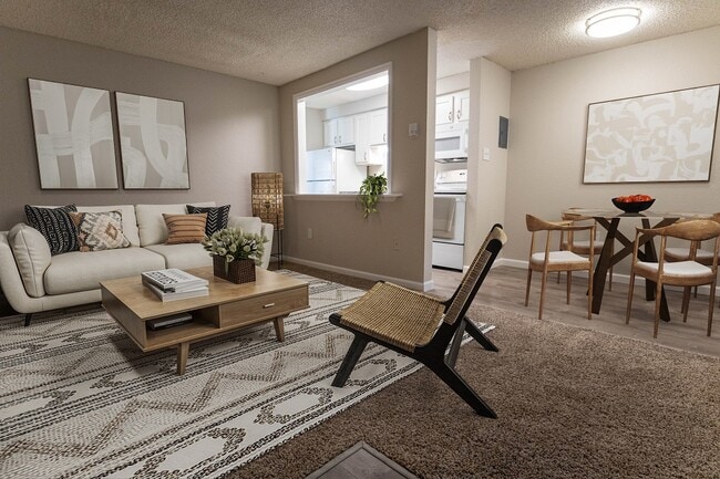 1 habitación, 1 baño (tipo A) - Sala de estar - Joliet Towers