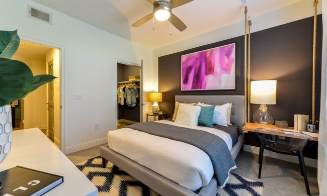 Spacious Bedroom with Ceiling Fan - The Kendrick