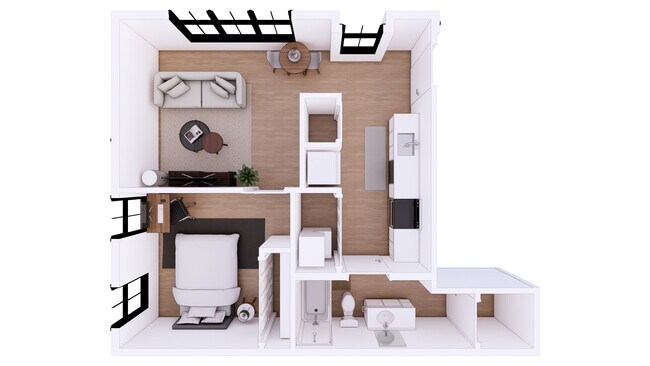 1 habitación / 1 baño $1,091 - $1,095 - Water Trail Row