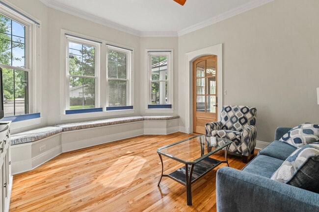 Living Room (or 2nd BR) and apartment entry door - 305 E 14th Ave