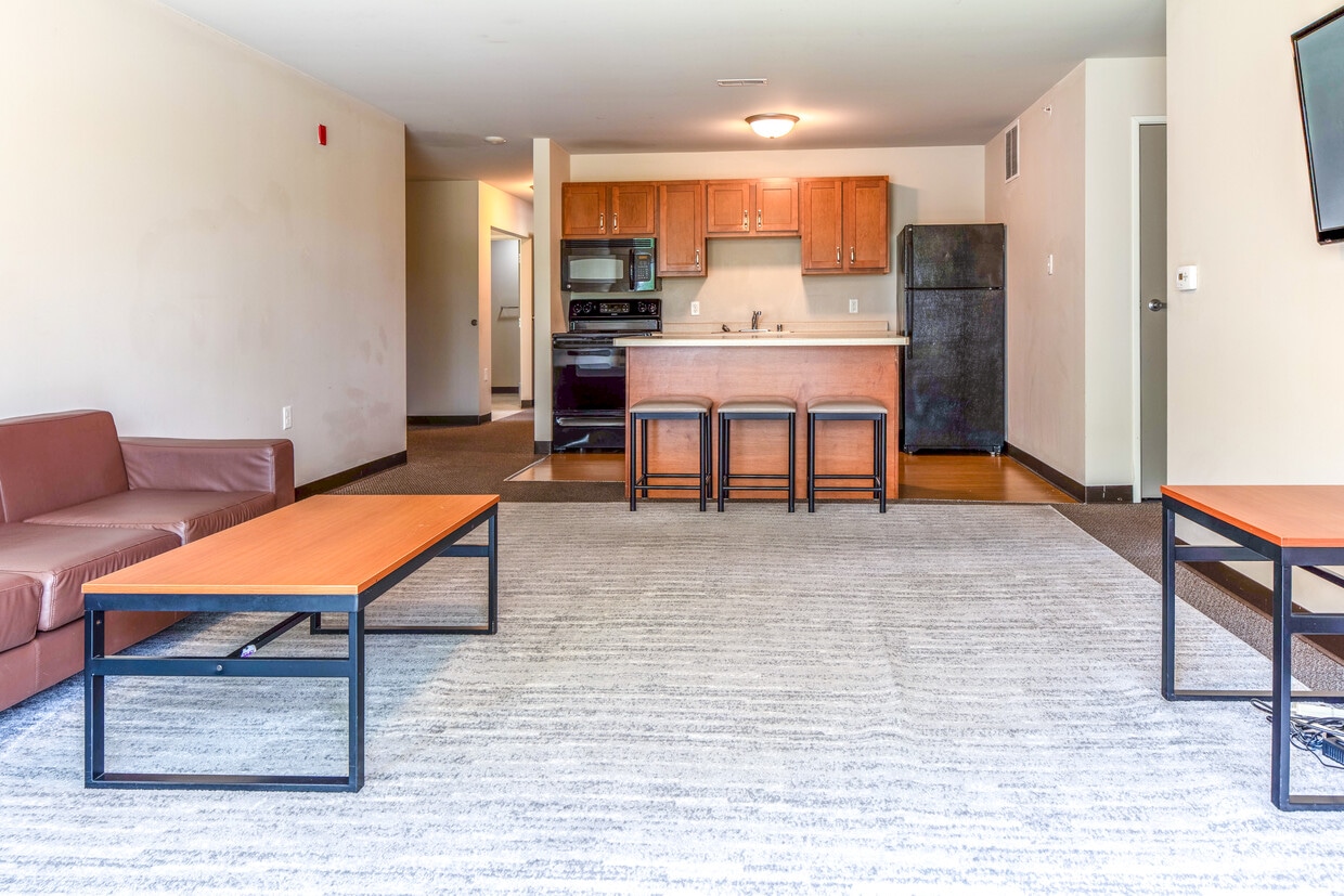 4BR/2BA Deluxe-Living Room - Element Student Apartments