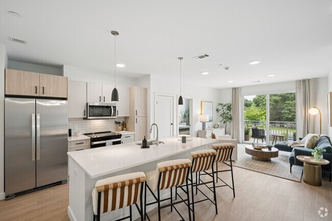 2 habitaciones, 2 baños - 107 m² - Cocina/Sala de estar - The Asher