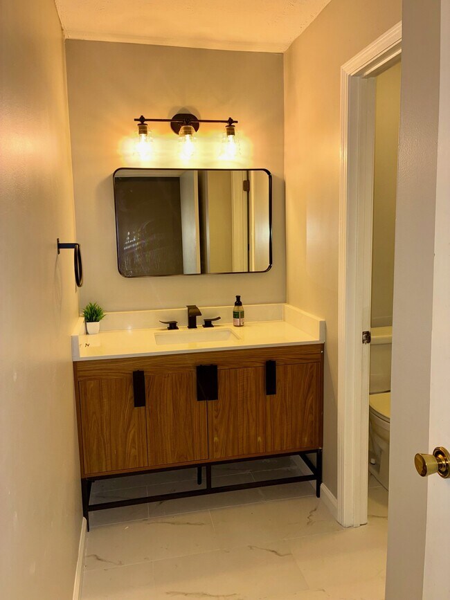 en-suit fully renovated bathroom - 1405 Vicksburg Plz