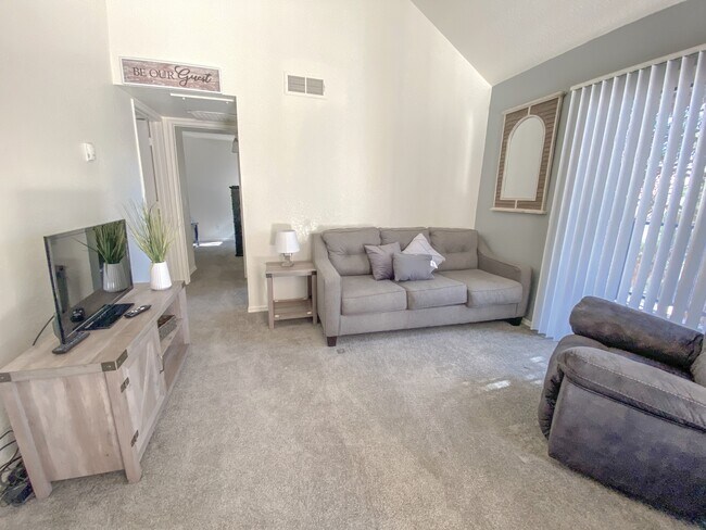 2 Bedroom 1 Bath, Living Room - Mountain Vista