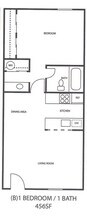 Floorplan B     456sqft    Upgraded $899 / Premium $999 - Sandstone Apartment Homes