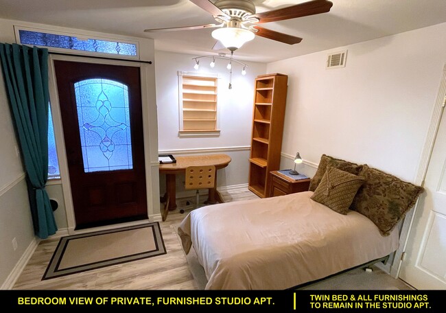 Bedroom View of Private, Furnished Studio Apt. - 23604 Vía Fuente