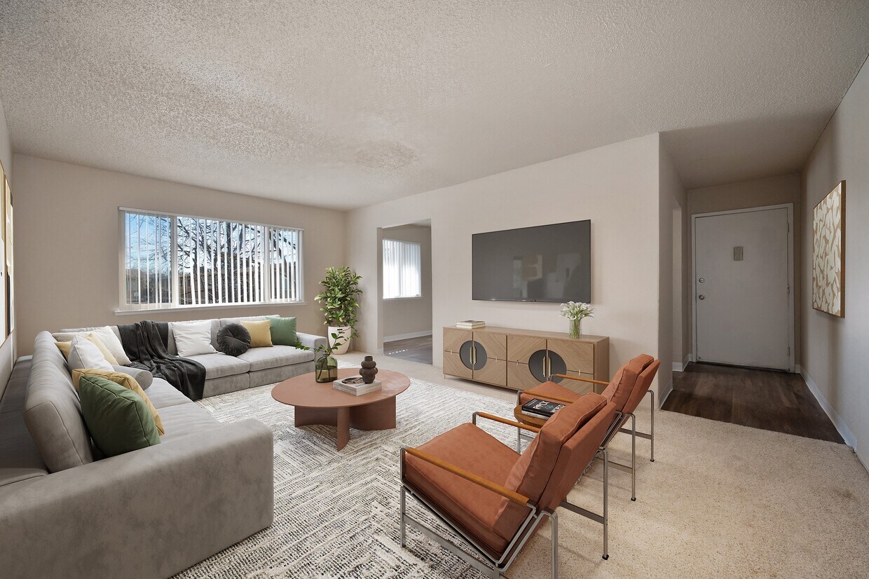 La sala de estar de Ángel - Asbury Place Apartments