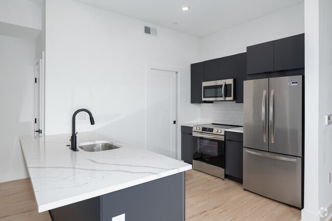 1BR, 1BA - 742SF - Kitchen - The Firehouse Apartments