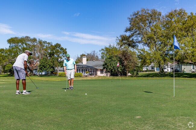 Residents can play a round of gold at the public course at Green Valley Country Club.