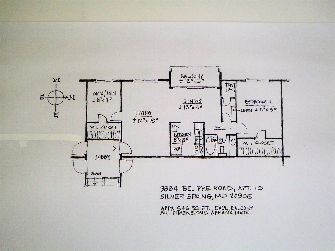 floor plan - 3834 Bel Pre Rd