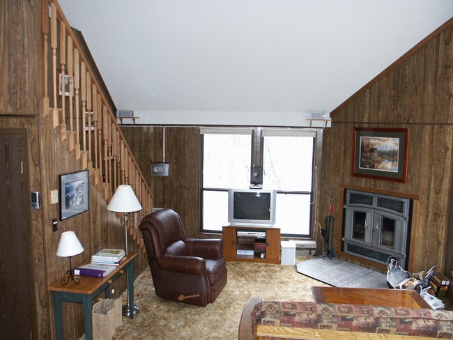 Living room with fireplace - 281 Walden Rd