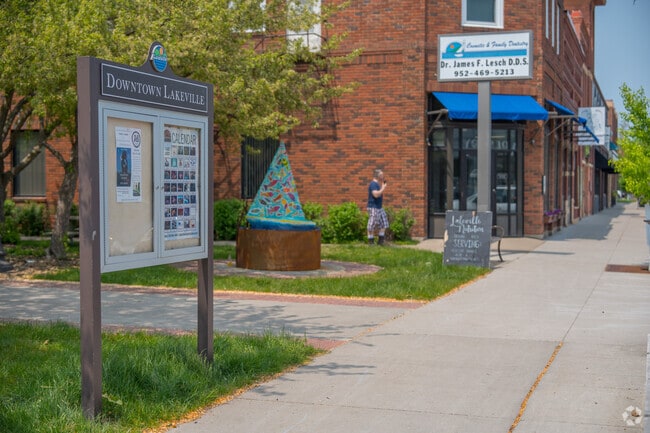 Pioneer Park in Downtown Lakeville is located in the middle of town.