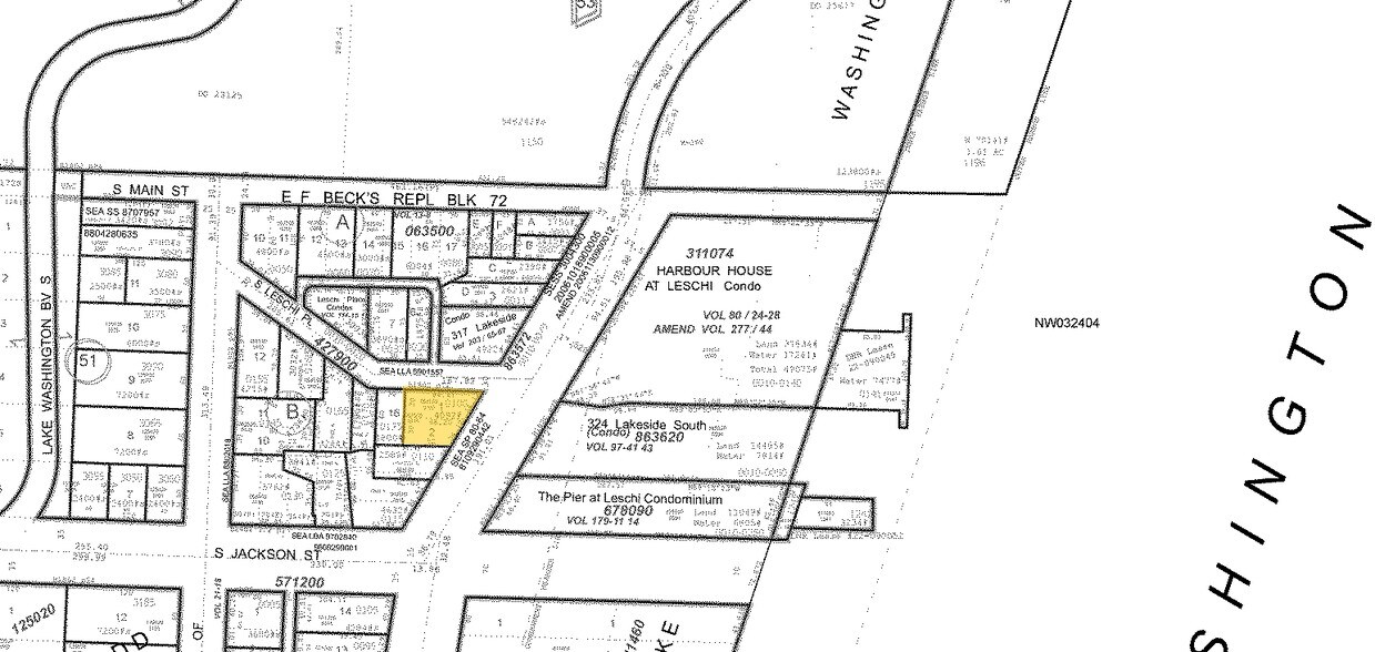 Plat Map - 3521 S Leschi Pl