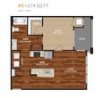 1 Bed 1 Bath A1