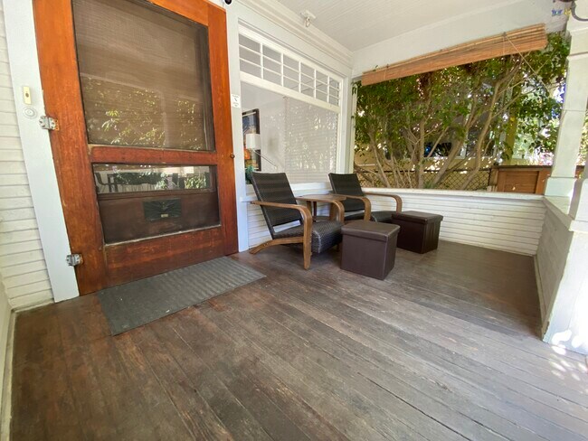 Porch facing Patio and Walk Street - 37 Ozone Ave