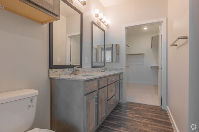 3BR, 2BA - 1,243SF - Primary Bathroom - Allegra at Shreveport