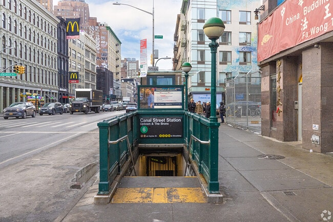 The Canal Street Station is one of the subway stops in Little Italy.