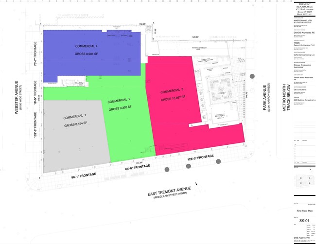 Plano de planta - Tremont Renaissance