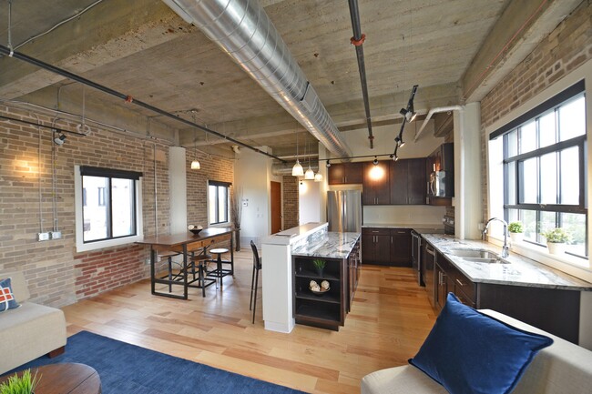 Model Living Space - Lofts at Euclid