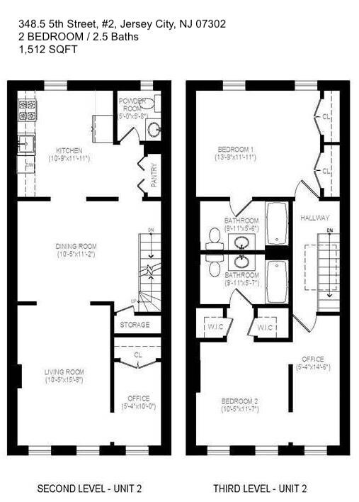 334 1/2 5th St Unit 2, Jersey City, NJ 07302 Condo for Rent in Jersey