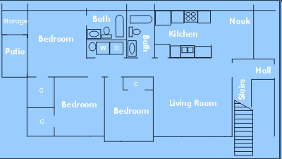 3BR/2BA - Suffolk Station Apartments