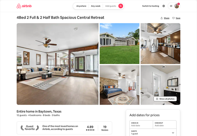 Airbnb highly rated - 5111 Ashwood Dr