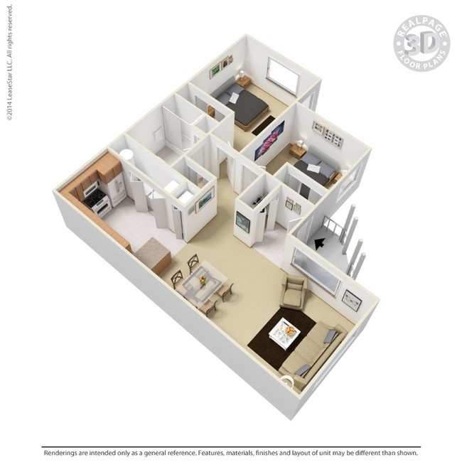 2BR/1BA - Cottages of Oak Springs