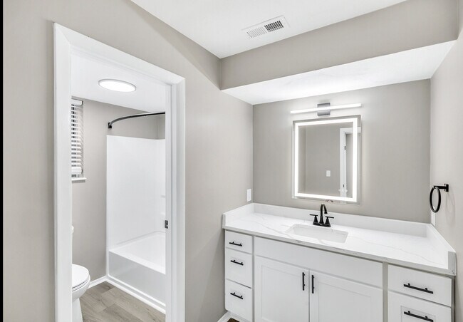 Baño reformado - Green Tree Apartments