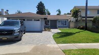 Front of house, with paver driveway and front yard patio deck located on a Cul-da-sac street - 1508 Rutgers Pl