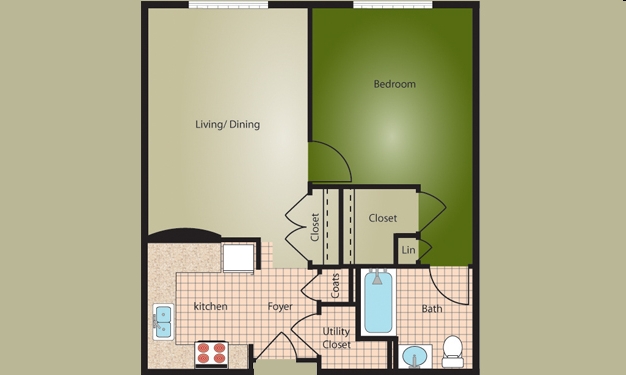 1BR/1BA - Elim Manor