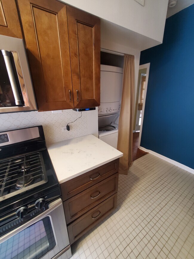 Brand new laundry in unit. - 1049 W Glenlake Ave