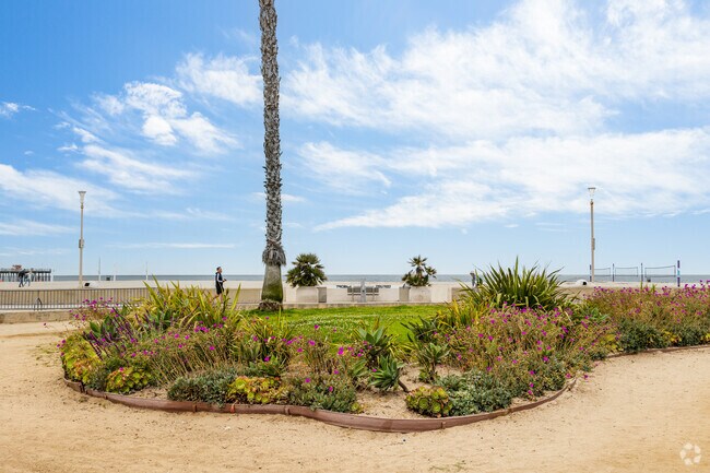 Noble Park's beautiful garden in Hermosa Beach helps offer a serene setting.
