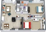 2 Bed 2 Bath
