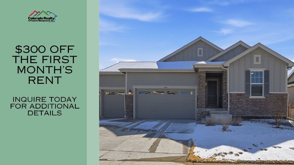 $3,040.95, $300 off the first month's rent, 3 Beds - 2 Bath, Single Family Home in Dacono with 3-... - $3,240.95, $300 off the first month's rent, 3 Beds - 2 Bath, Single Family Home in Dacono with 3-...
