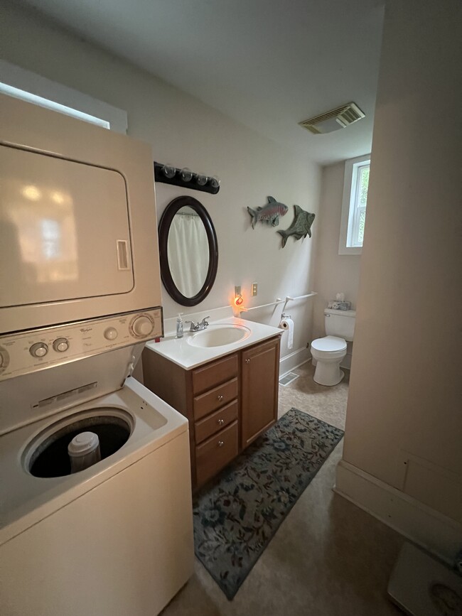 Bathroom with included washer dryer - 518 S 5th Ave