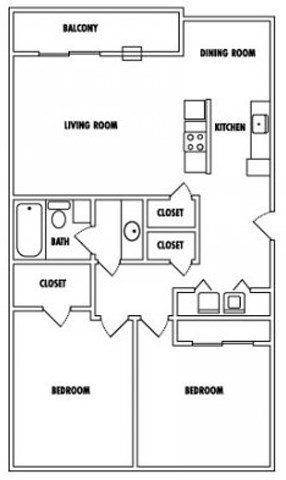 2BR/1BA - Sand Hill Apartments