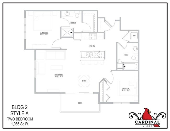 Foto del edificio - Spacious 2-Bedroom/2-Bath (1st floor, but patio is elevated) unit 108, available 8/1/2026
