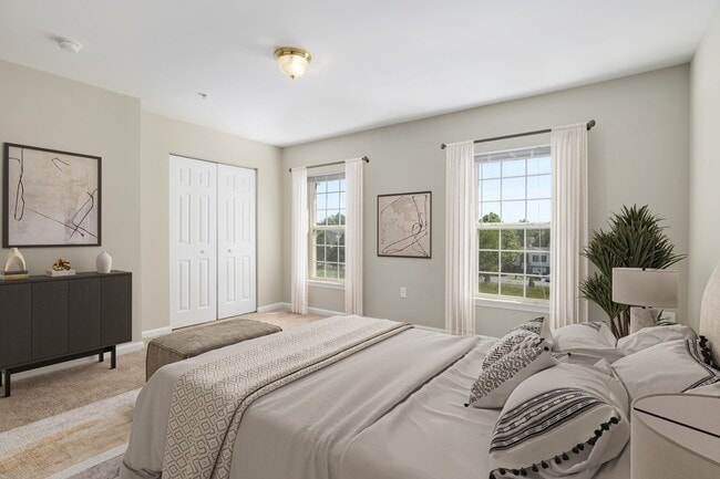 Two-Bedroom Townhome Bedroom - Linden at Martinsburg