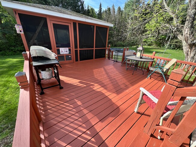 Back deck and gazebo - 42 Maple Grove Rd