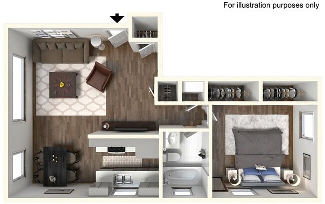 Interior Photo - University Crossing Apartments & Townhomes