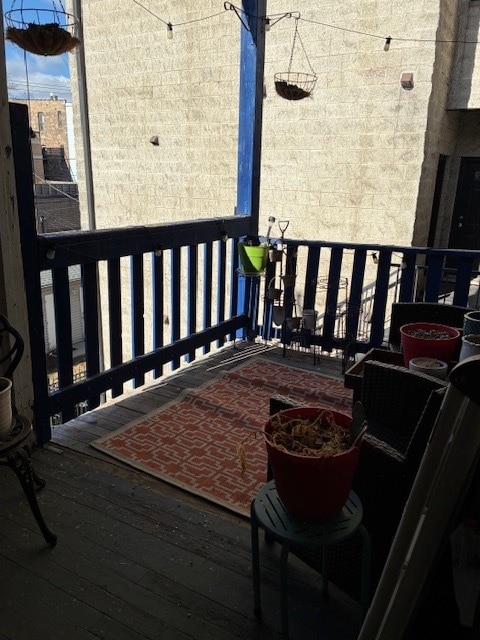 Private back deck - 1615 W Barry Ave