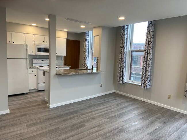 Kitchen looking into living room - 104 N Walnut St
