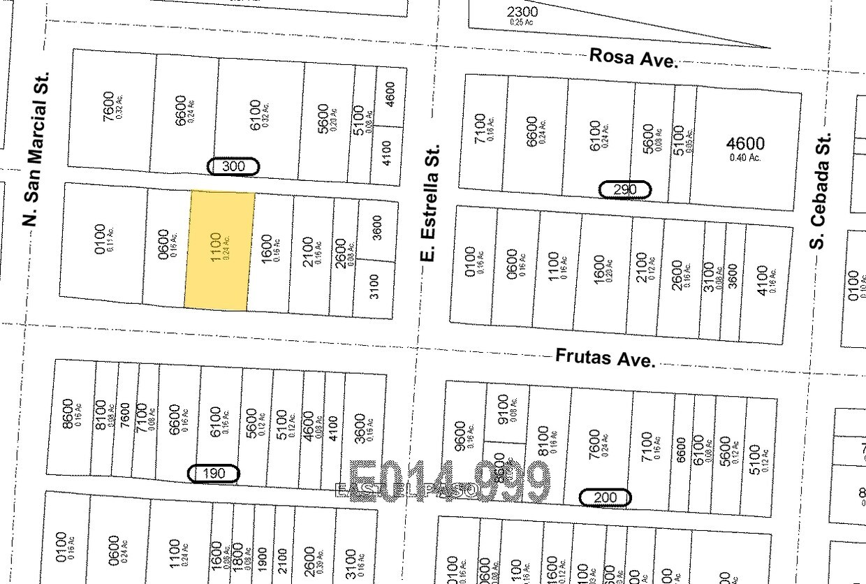 Plat Map - 3119 Frutas Ave